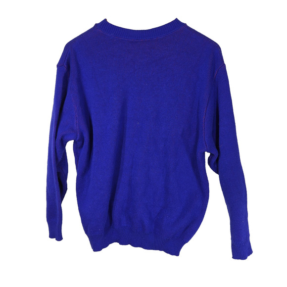 Vtg Sweater Southern Sweater Womens Large Purple Grandma Fall Autumn Grandmacore - Picture 2 of 12